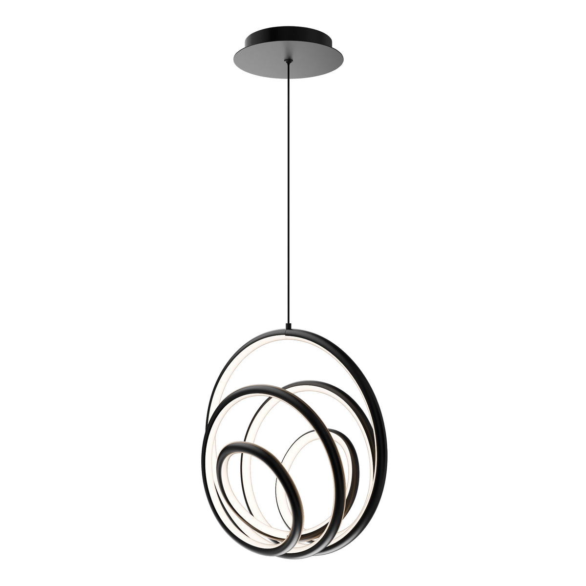 Hoopla 13in Pendant - Black