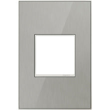adorne® Brushed Stainless 1-Gang Screwless Wall Plate