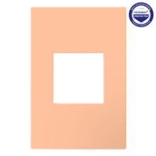 adorne® Peachy One-Gang Screwless Wall Plate with Microban®