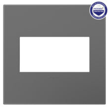 adorne® Magnesium 2-Gang Screwless Wall Plate with Microban®