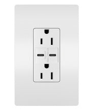 radiant® 3.1A USB Outlet, Type C, 15A, Tamper-Resistant, White