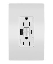 radiant® GFCI USB Outlet with SafeLock® Protection, Type A/C, 15A, Tamper-Resistant