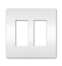 radiant® 2-Gang Screwless Wall Plate