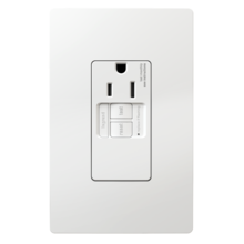 radiant® Tamper-Resistant 15A Simplex Self-Test GFCI Receptacles with SafeLock® Protection