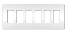 radiant® 6-Gang Screwless Wall Plate