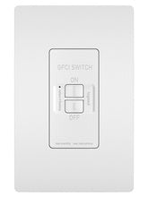 radiant® Dead Front 20A Duplex Self-Test GFCI Receptacles with SafeLock® Protection, White