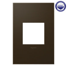 adorne® Bronze 1-Gang Screwless Wall Plate with Microban®