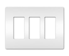 radiant® 3-Gang Screwless Wall Plate