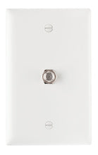 1-Gang Pre-configured Wall Plate with One F-Type Coupler
