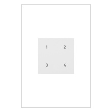 adorne® Wired Smart Scene Controller with Netatmo, White