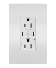 radiant® GFCI USB Outlet with SafeLock® Protection, Type C, 15A, Tamper-Resistant, White