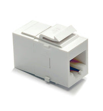 RJ45 Cat 6 Coupler Keystone Insert, White