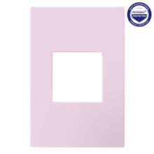 adorne® Rosa One-Gang Screwless Wall Plate with Microban®