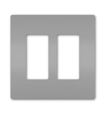 radiant® 2-Gang Screwless Wall Plate