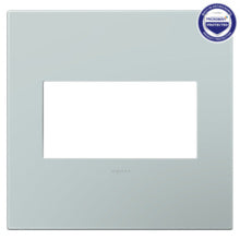 adorne® Pale Blue 2-Gang Screwless Wall Plate with Microban®