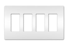 radiant® 4-Gang Screwless Wall Plate