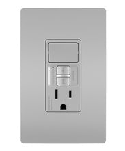 radiant® Combination Single Pole Switch and Tamper-Resistant 15A Duplex Self-Test GFCI Receptacles with SafeLock® Protection, Gray