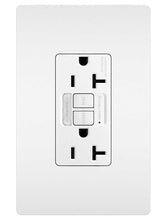 radiant® Tamper-Resistant 20A Duplex Self-Test GFCI Receptacles with SafeLock® Protection and Night Light