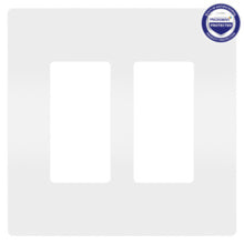radiant® 2-Gang Screwless Wall Plate with Microban®