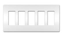 radiant® 5-Gang Screwless Wall Plate