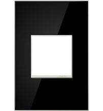 adorne® Mirror Black 1-Gang Screwless Wall Plate