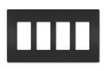 radiant® 4-Gang Screwless Wall Plate