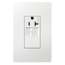 radiant® Tamper-Resistant 20A Simplex Self-Test GFCI Receptacles with SafeLock® Protection