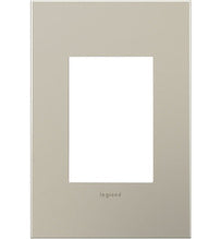 adorne® Satin Nickel 1-Gang+ Screwless Wall Plate