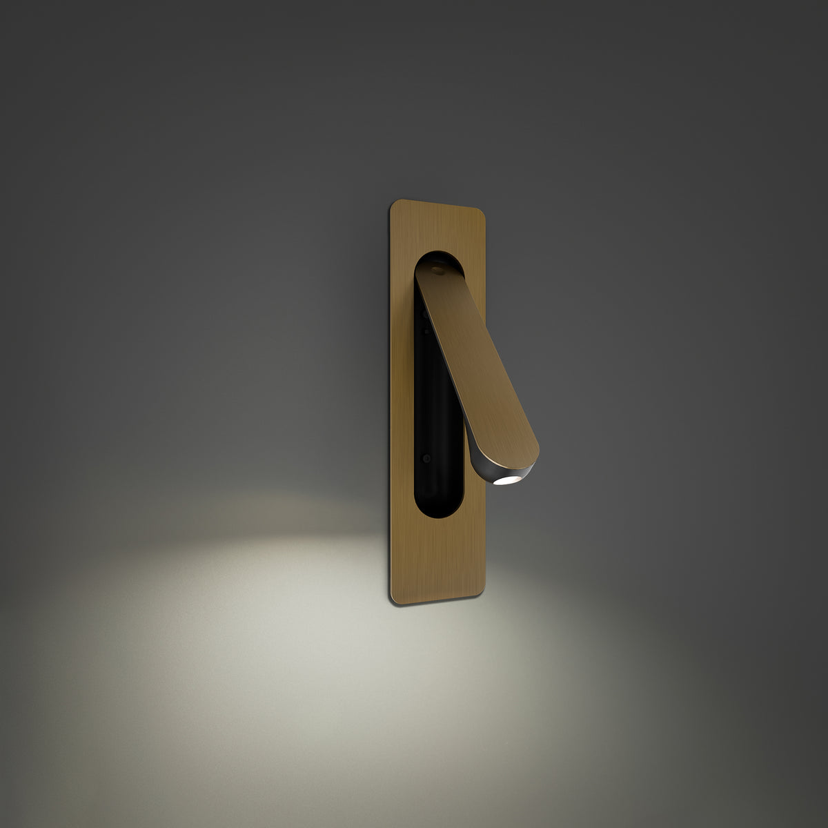 Line Up Task Light - Aged Brass detail