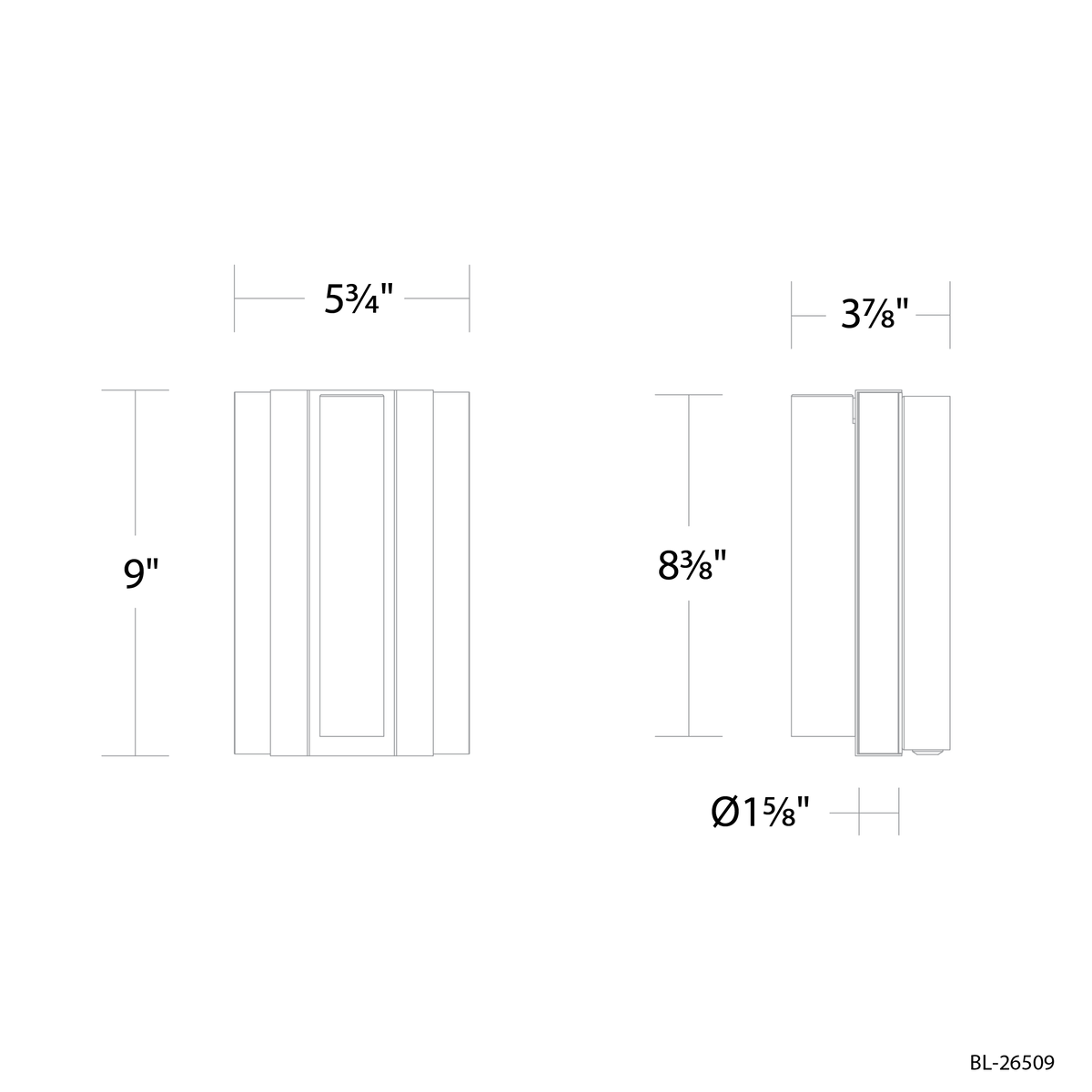 Ivery Task Light dimensions