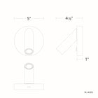 Aspire Bed Task Light line drawing