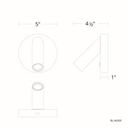Aspire Bed Task Light line drawing