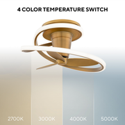 Veloce Ceiling Fan Flush Mount