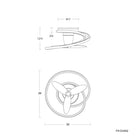 Veloce Ceiling Fan Flush Mount