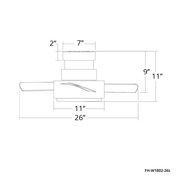 Vox Ceiling Fan Flush Mount