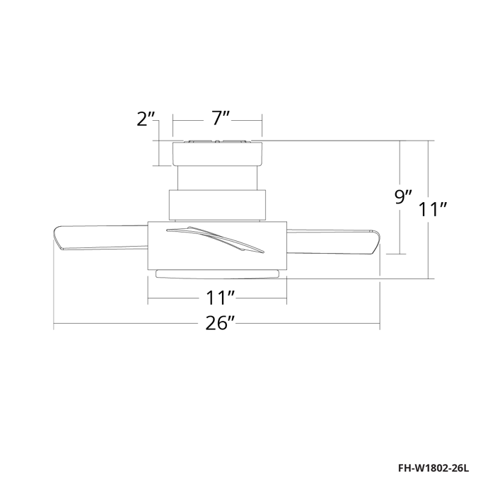 Vox Ceiling Fan Flush Mount