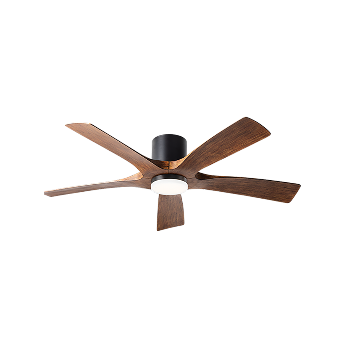 Aviator 5 Flush Mount Matte Black/Distressed Koa