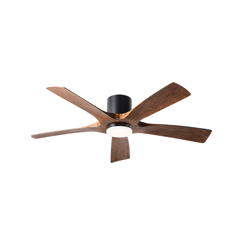 Aviator 5 Flush Mount Matte Black/Distressed Koa
