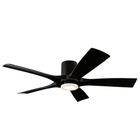 Aviator 5 Flush Mount Matte Black angle 2
