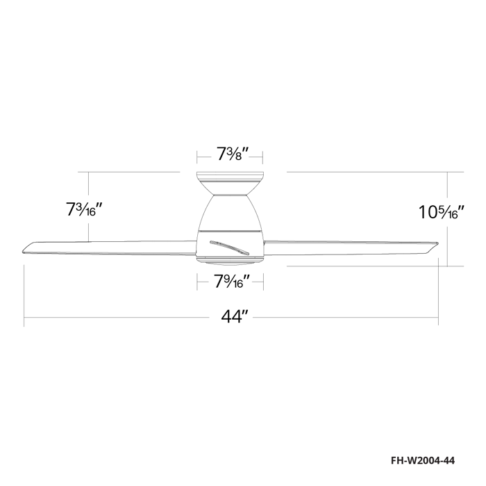 Tip-Top Ceiling Fan Flush Mt