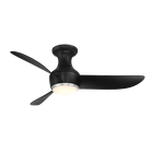 Corona Ceiling Fan w/ Light Brushed Nickel/Matte Black