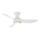 Corona Ceiling Fan Brushed Nickel/Matte White