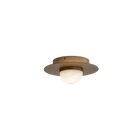 Landed Flush Mount - Aged Brass
