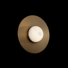 Landed Flush Mount - Aged Brass detail 2