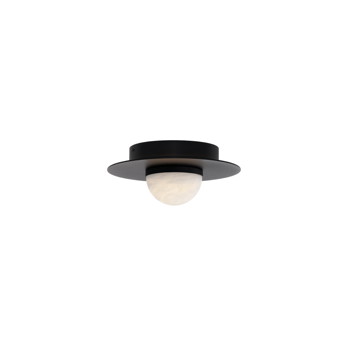 Landed Flush Mount - Black
