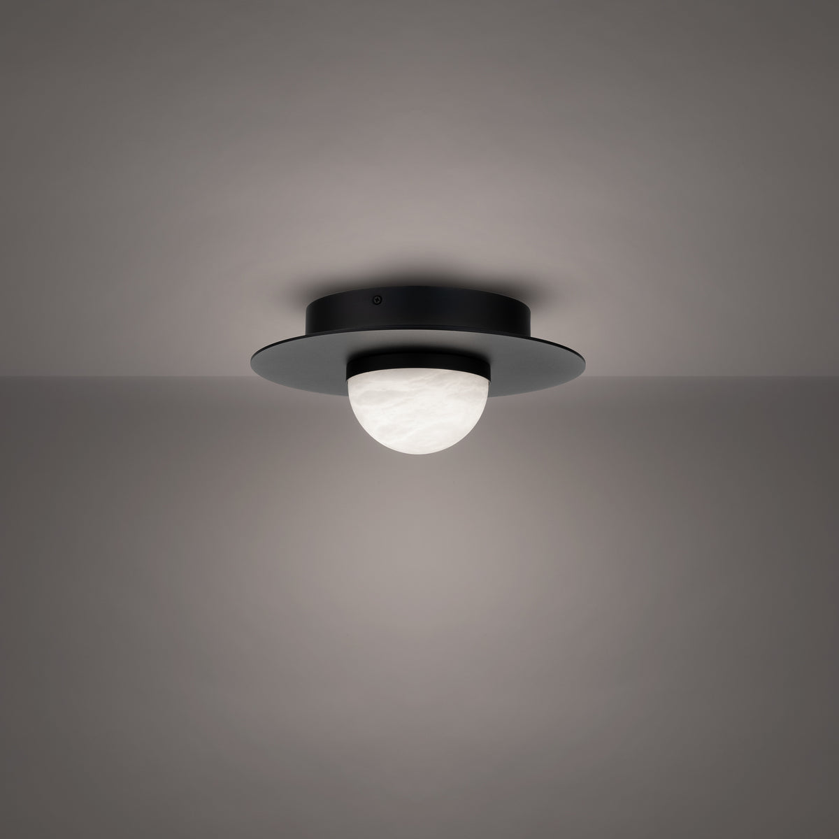 Landed Flush Mount - Black detail