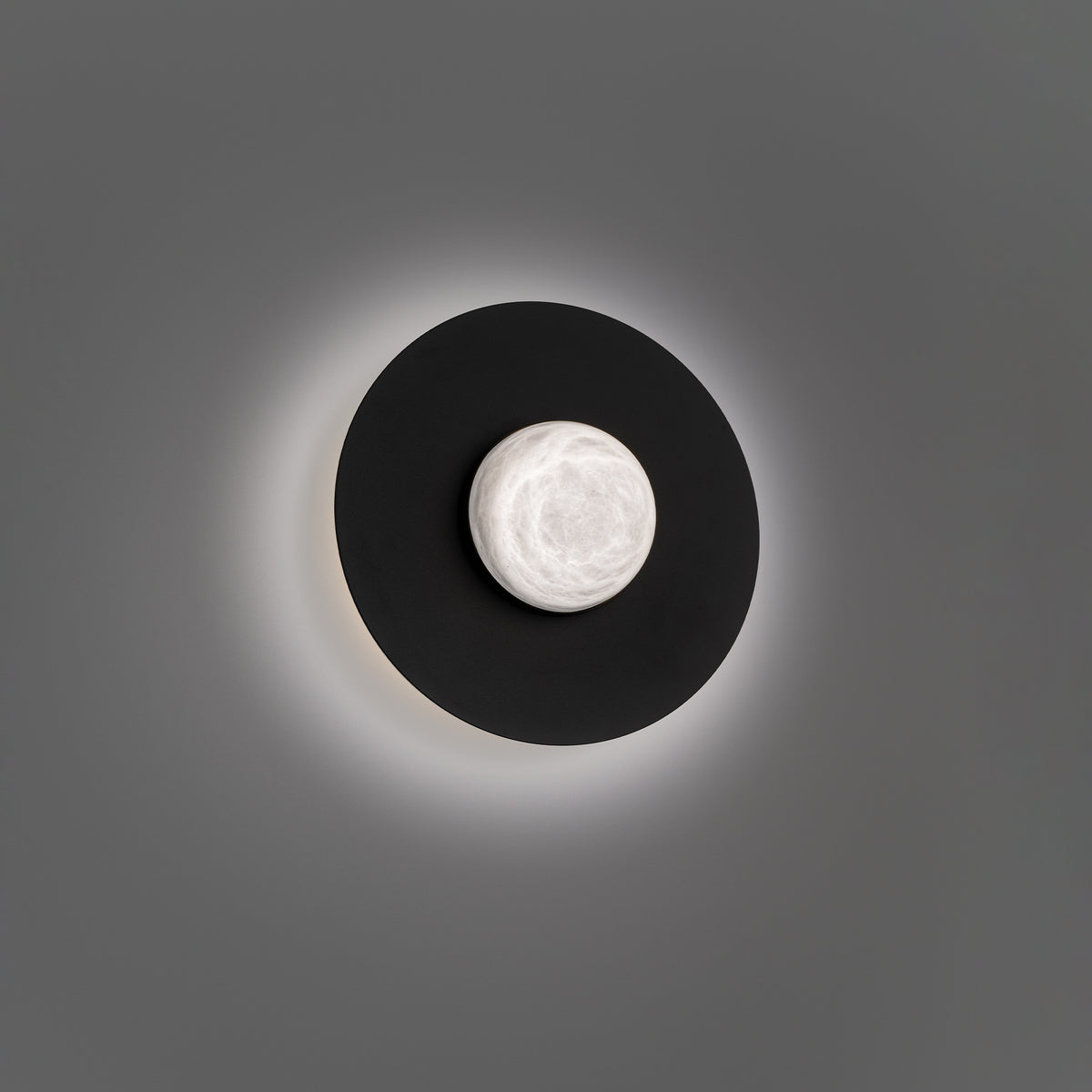 Landed Flush Mount - Black lifestyle