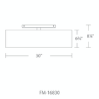 Metropolis Flush Mount 30in line drawing