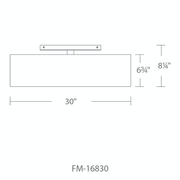 Metropolis Flush Mount 30in line drawing