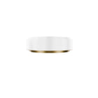 Salvo Ceiling Mount 15in White/Aged Brass